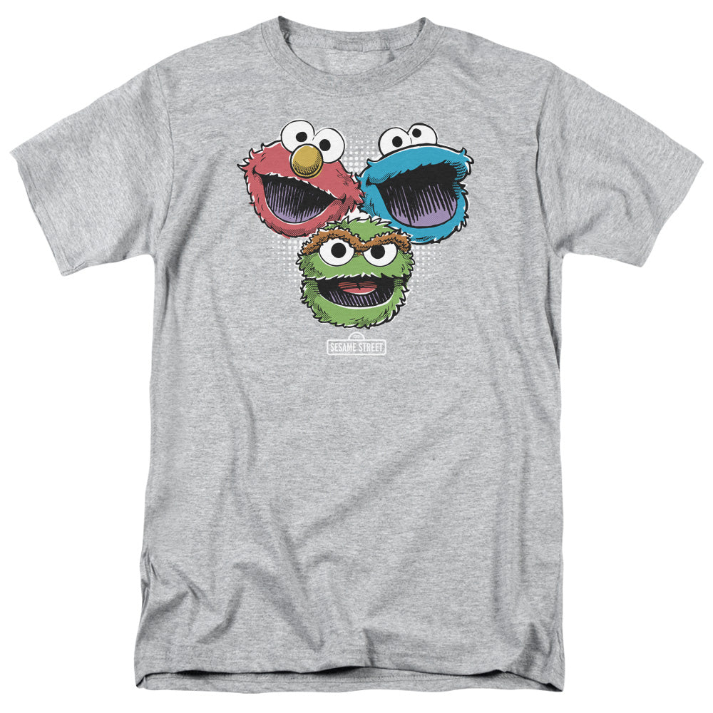 Men's Sesame Street Halftone Heads Tee