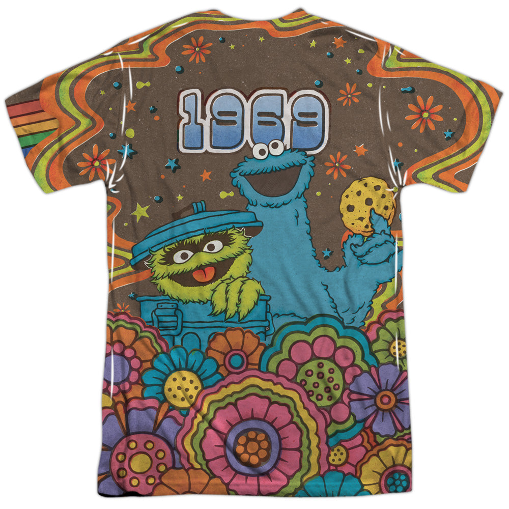 Men's Sesame Street Psychedelic 69 Sublimated Tee