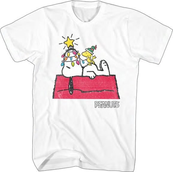 Peanuts Lazy Snoopy Christmas Tee