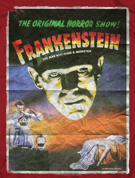 Fankenstein One Sheet Universal Monsters Tee