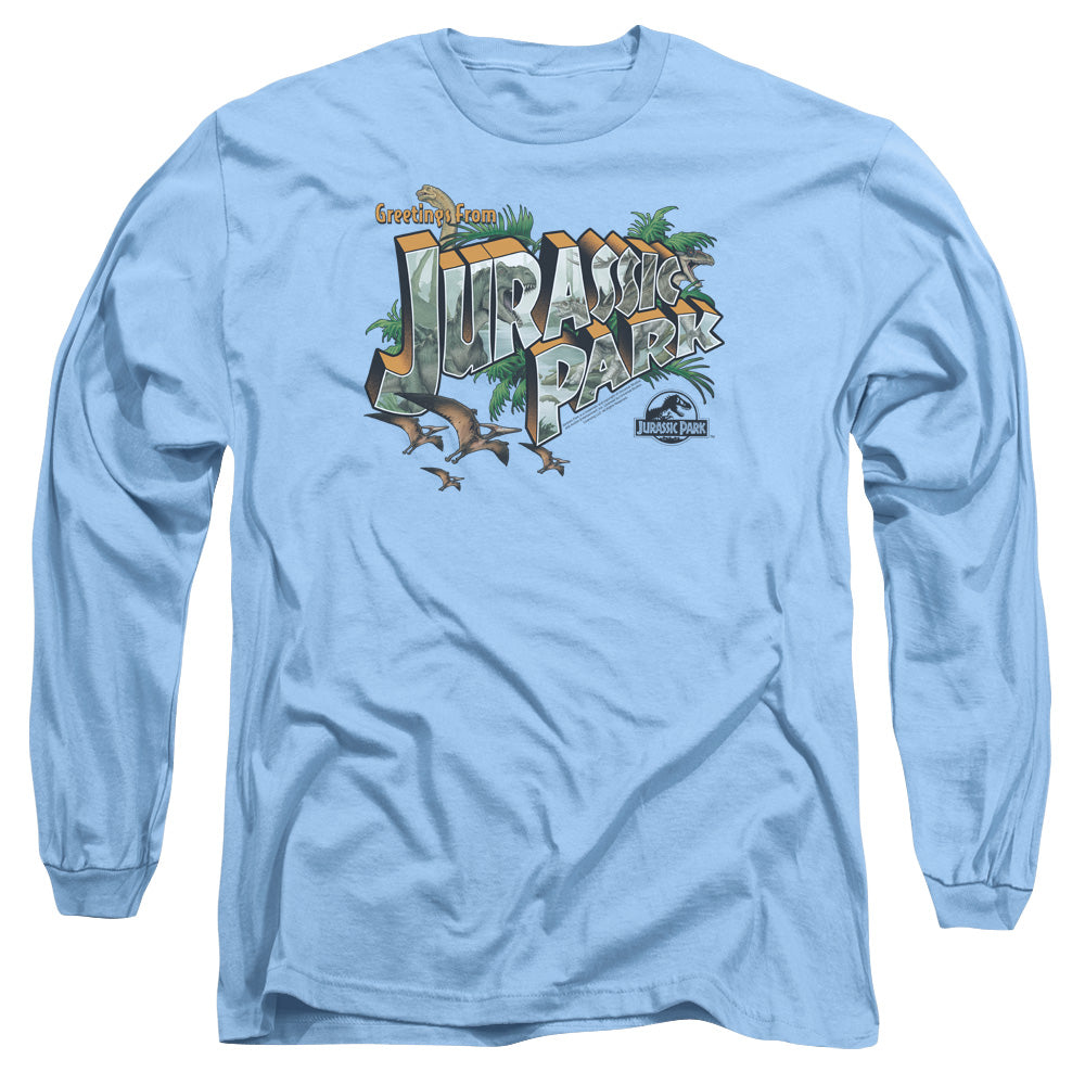 Men's Jurassic Park Greetings From Jp Long Sleeve Tee
