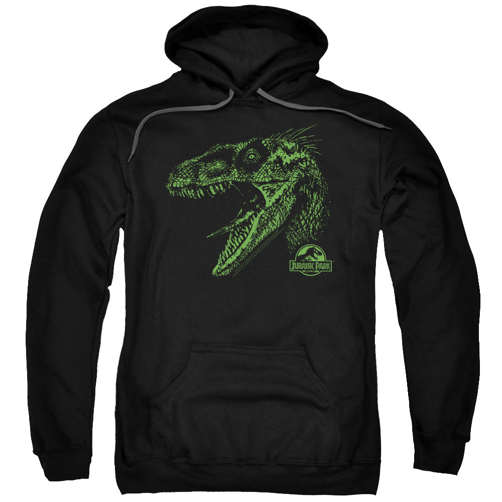 Jurassic Park Raptor Mount Pullover Hoodie | Blue Culture Tees