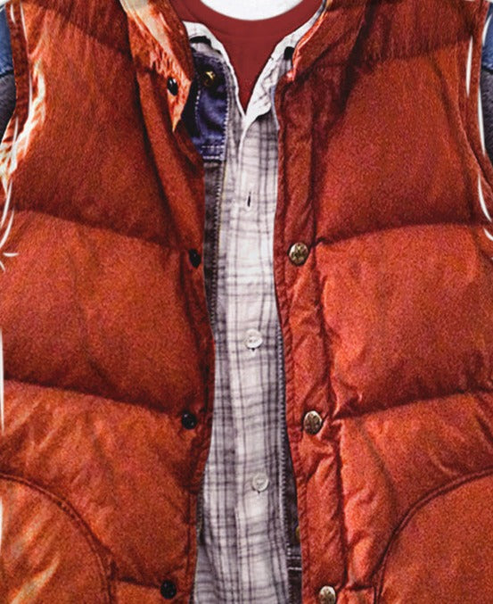 Back to The Future Mcfly Vest Sublimated T-Shirt