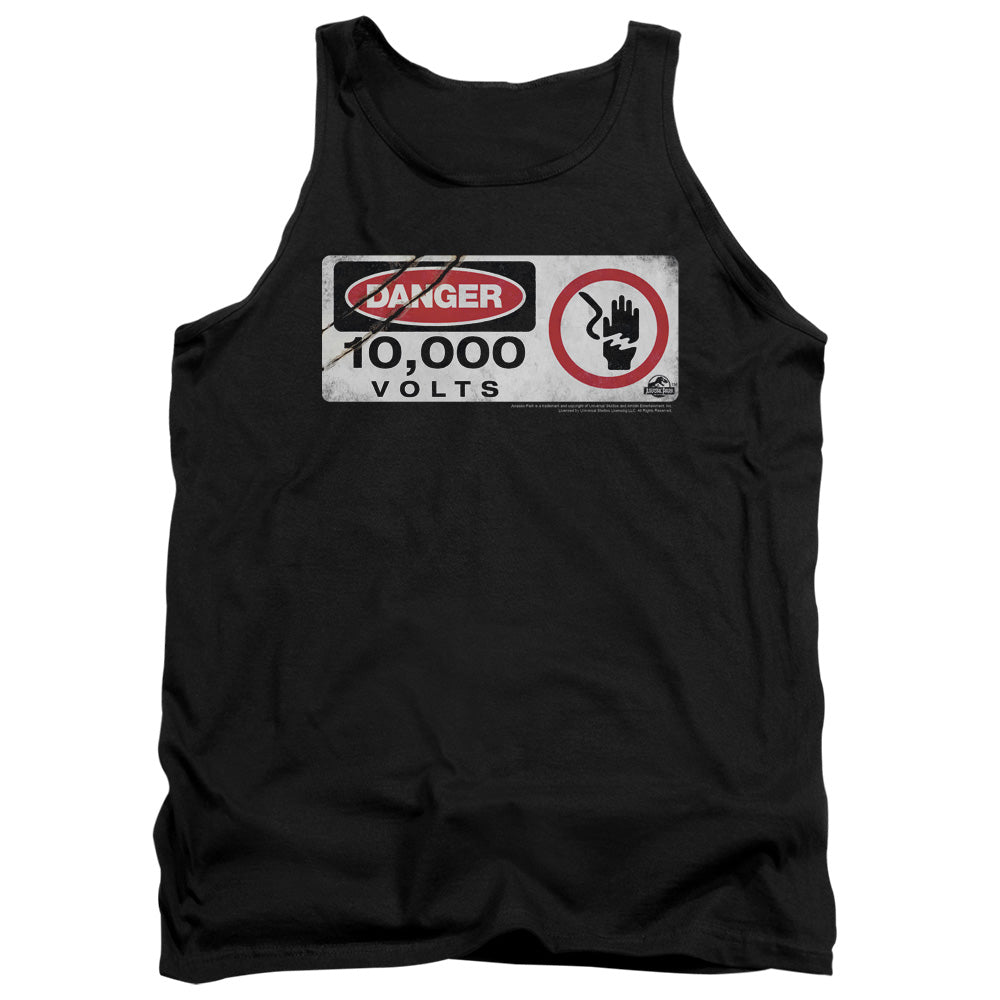 Jurassic Park Electric Fence Sign Tank Top