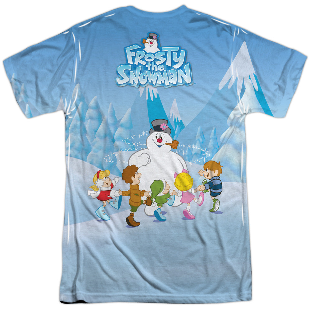 Frosty The Snowman Frosty Wave Sublimated T-Shirt | Blue Culture Tees