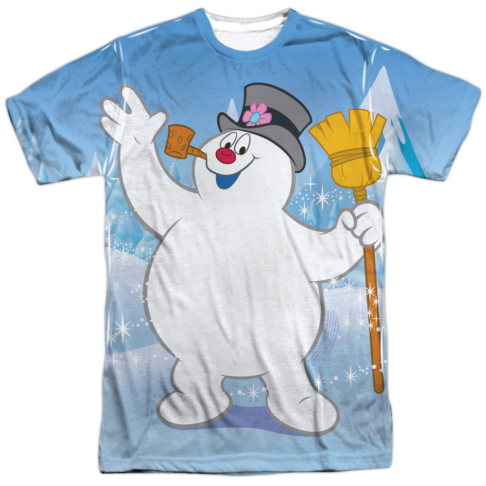 Frosty The Snowman Frosty Wave Sublimated T-Shirt | Blue Culture Tees