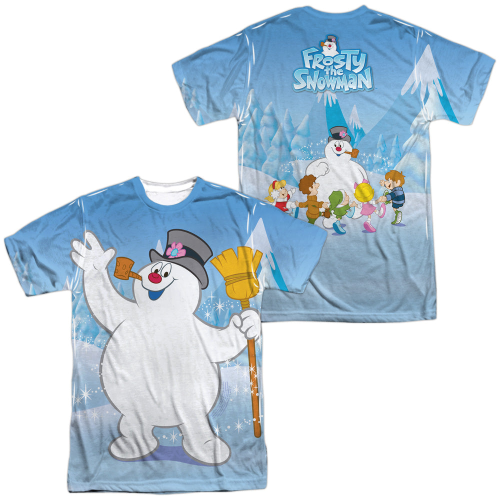Frosty The Snowman Frosty Wave Sublimated T-Shirt | Blue Culture Tees