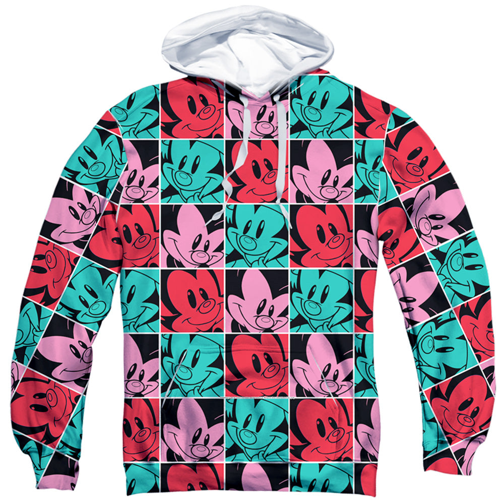Animaniacs Squares Sublimated Pullover Hoodie | Blue Culture Tees