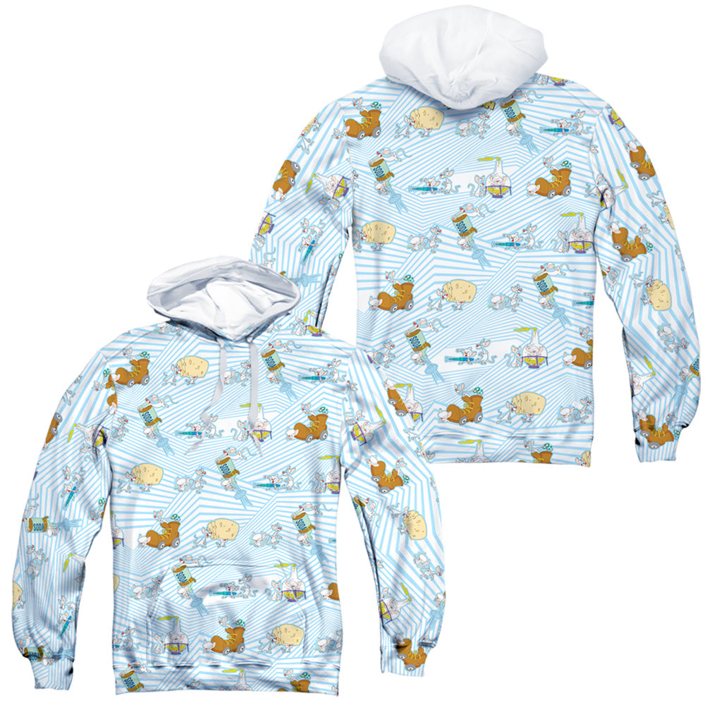 Pinky And The Brain Experiments Sublimated Pullover Hoodie