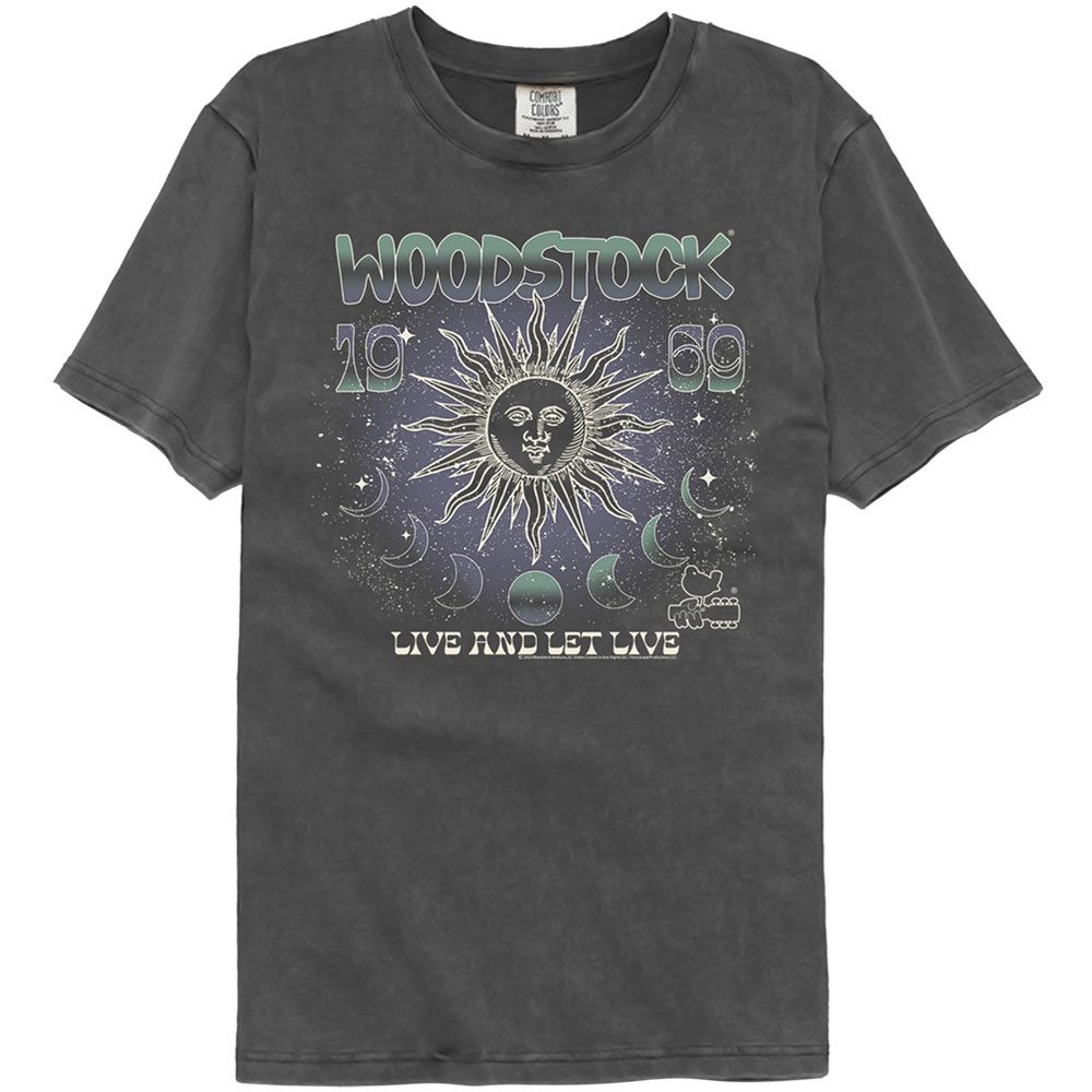 Woodstock Sun And Moon Phases Comfort Colors T-Shirt