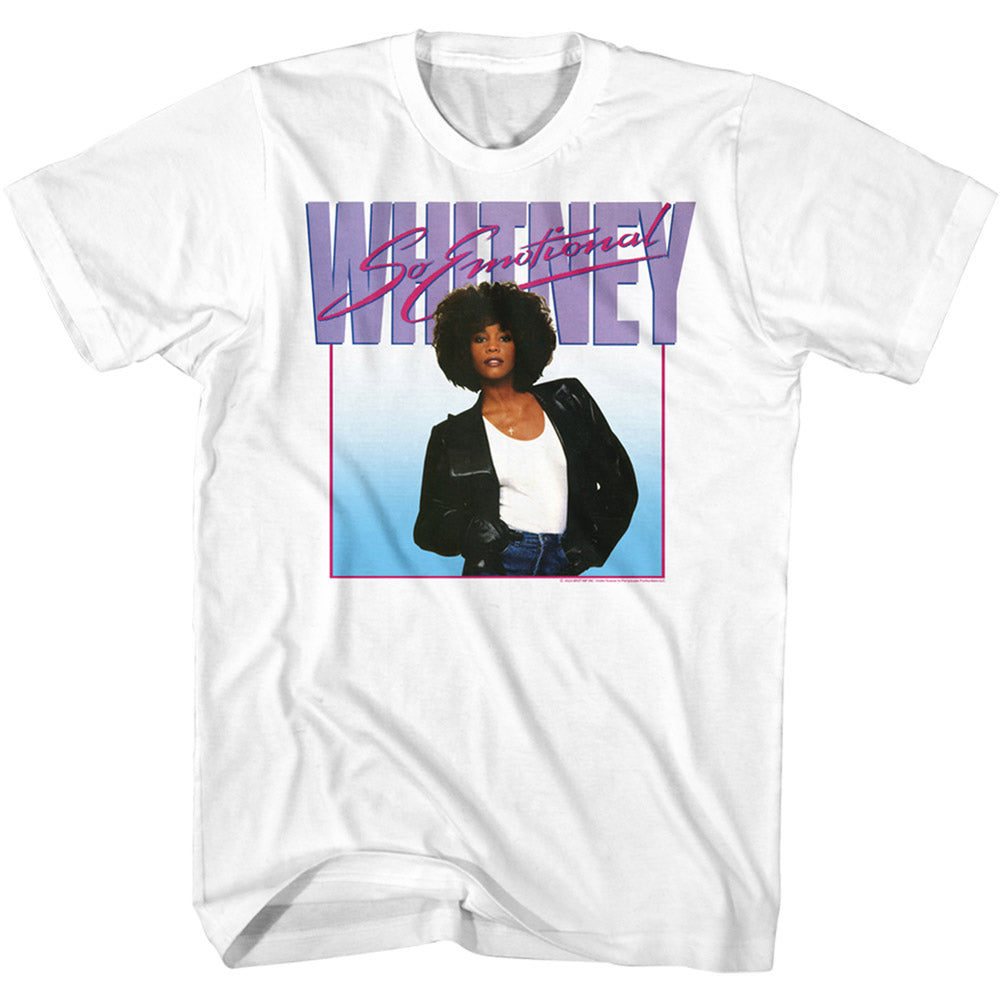 Whitney Houston So Emotional Tee Blue Culture Tees