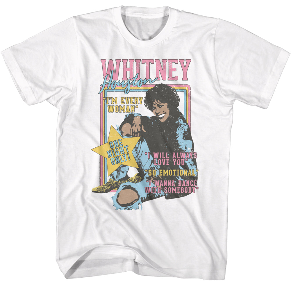 Whitney Houston One Night Only T-Shirt